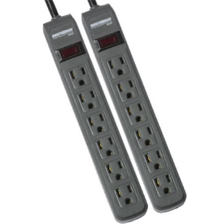 Minuteman Ups 2-Pack Strips- 241 Joules- 3-ft Cord, 2PK MM-MMS362P